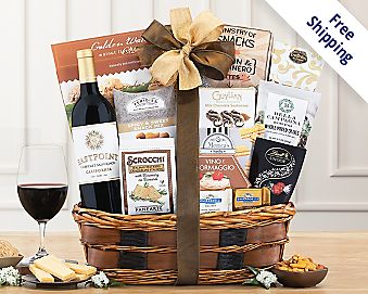 50th Birthday Wine Gift Basket by